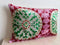 Cover Pink Ikat Velvet Silk Pillow