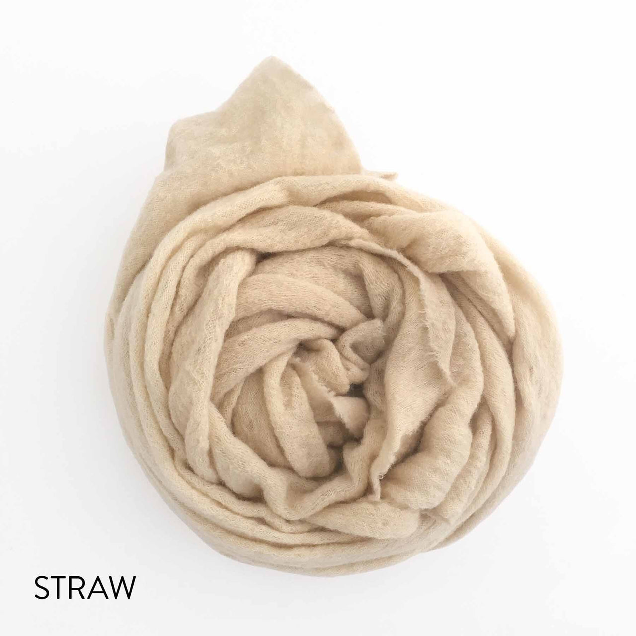 Wool Cloud Scarf in Straw