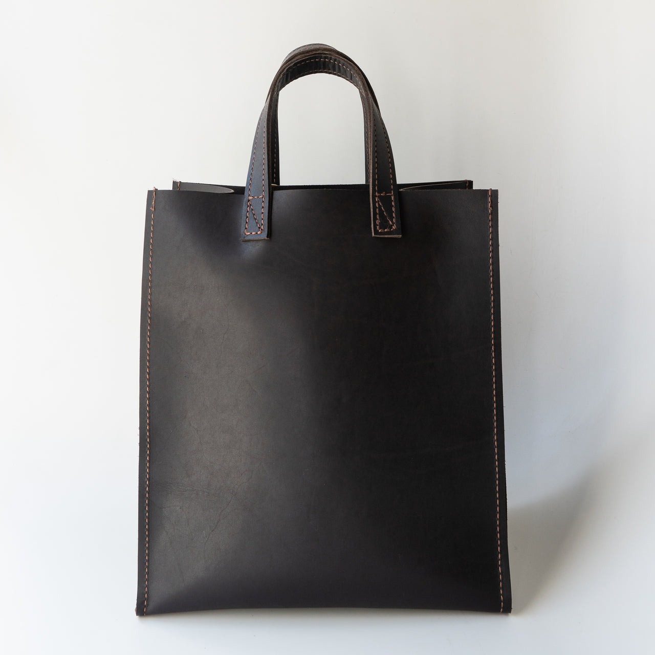 Black Brown Ray Market Bag Short Handle